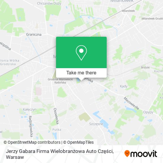 Jerzy Gabara Firma Wielobranżowa Auto Części map