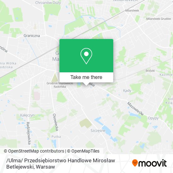 /Ulma/ Przedsiębiorstwo Handlowe Mirosław Betlejewski map