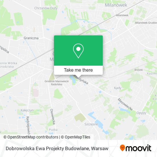 Карта Dobrowolska Ewa Projekty Budowlane