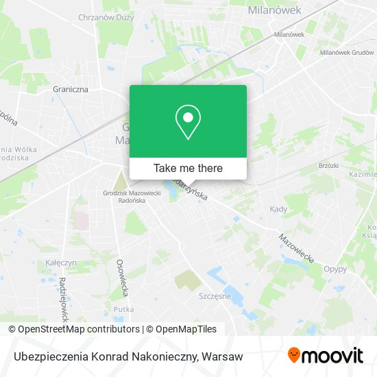 Ubezpieczenia Konrad Nakonieczny map