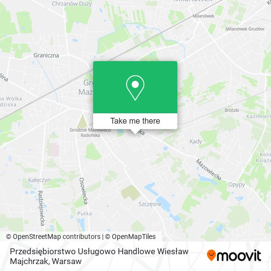 Przedsiębiorstwo Usługowo Handlowe Wiesław Majchrzak map