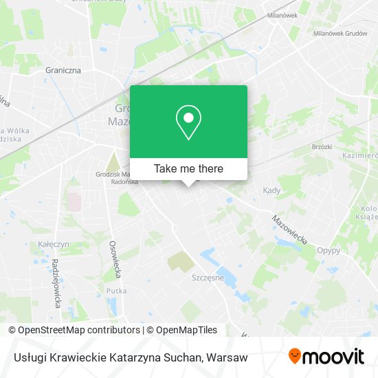 Usługi Krawieckie Katarzyna Suchan map