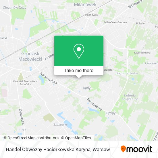 Handel Obwoźny Paciorkowska Karyna map