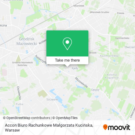 Accon Biuro Rachunkowe Małgorzata Kucińska map