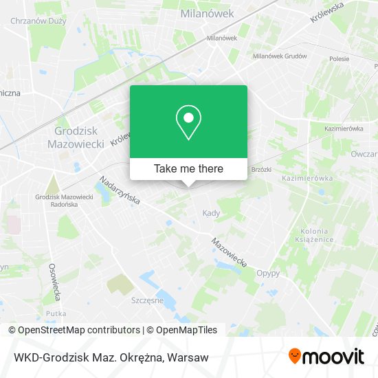 WKD-Grodzisk Maz. Okrężna map