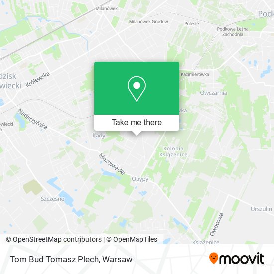 Tom Bud Tomasz Plech map