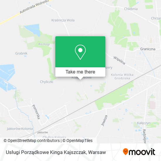 Usługi Porządkowe Kinga Kajszczak map