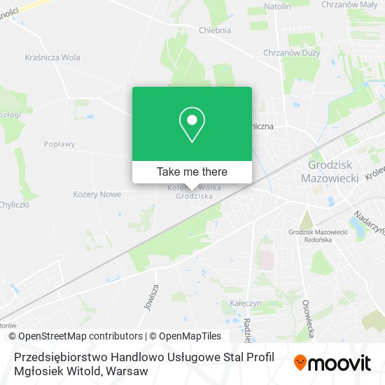 Przedsiębiorstwo Handlowo Usługowe Stal Profil Mgłosiek Witold map