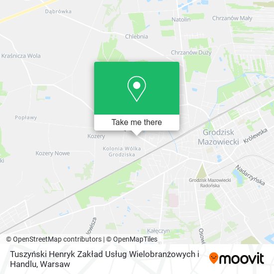 Tuszyński Henryk Zakład Usług Wielobranżowych i Handlu map