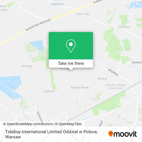 Tidebuy International Limited Oddział w Polsce map