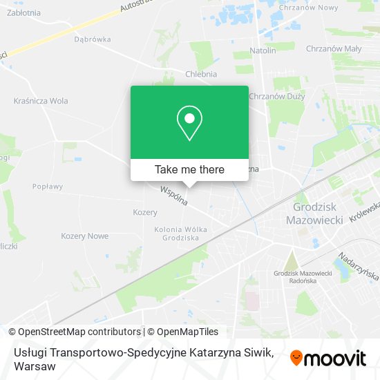 Usługi Transportowo-Spedycyjne Katarzyna Siwik map