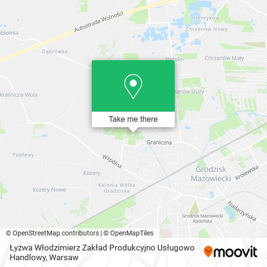 Łyżwa Włodzimierz Zakład Produkcyjno Usługowo Handlowy map