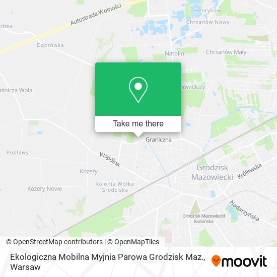 Карта Ekologiczna Mobilna Myjnia Parowa Grodzisk Maz.