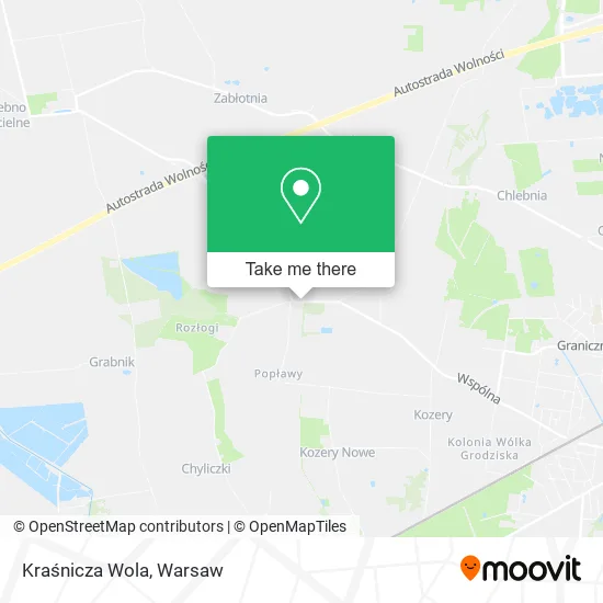 Карта Kraśnicza Wola