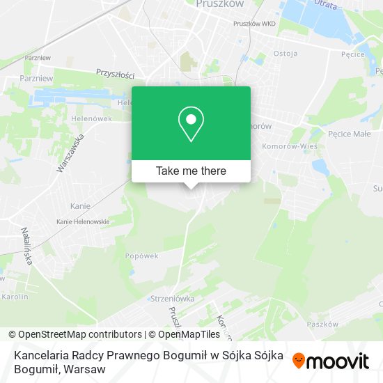 Kancelaria Radcy Prawnego Bogumił w Sójka Sójka Bogumił map