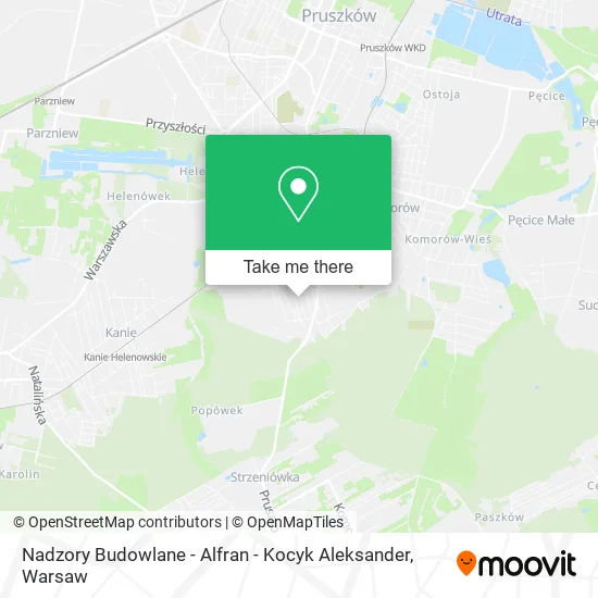 Карта Nadzory Budowlane - Alfran - Kocyk Aleksander