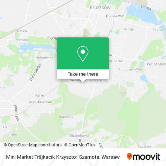 Mini Market Trãjkacik Krzysztof Szamota map