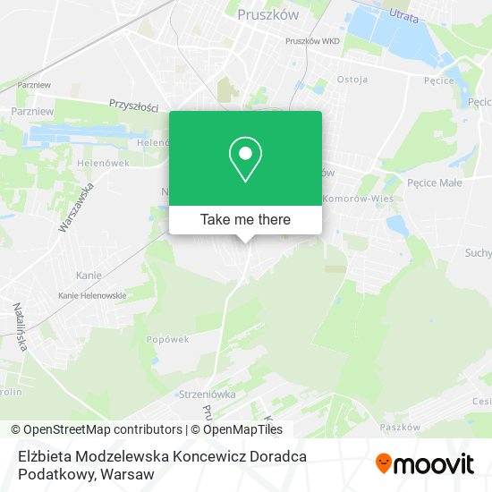 Elżbieta Modzelewska Koncewicz Doradca Podatkowy map