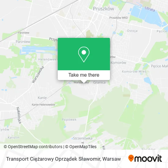 Карта Transport Ciężarowy Oprządek Sławomir