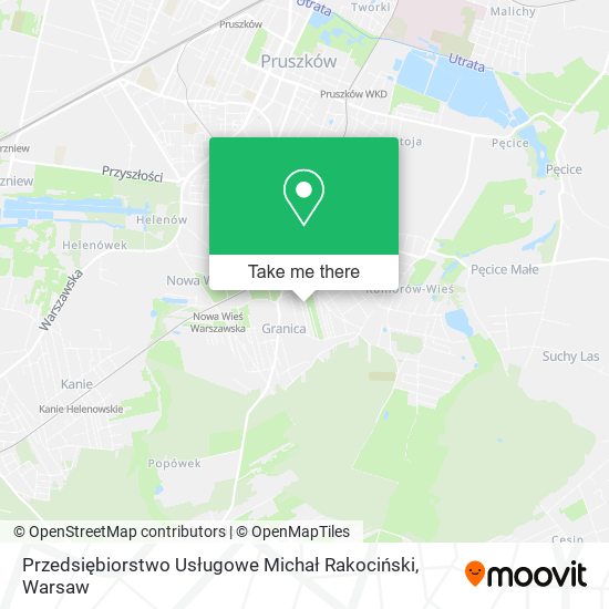 Przedsiębiorstwo Usługowe Michał Rakociński map