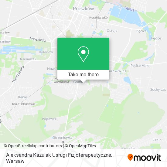 Aleksandra Kazulak Usługi Fizjoterapeutyczne map