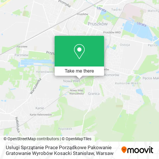 Usługi Sprzątanie Prace Porządkowe Pakowanie Gratowanie Wyrobów Kosacki Stanisław map