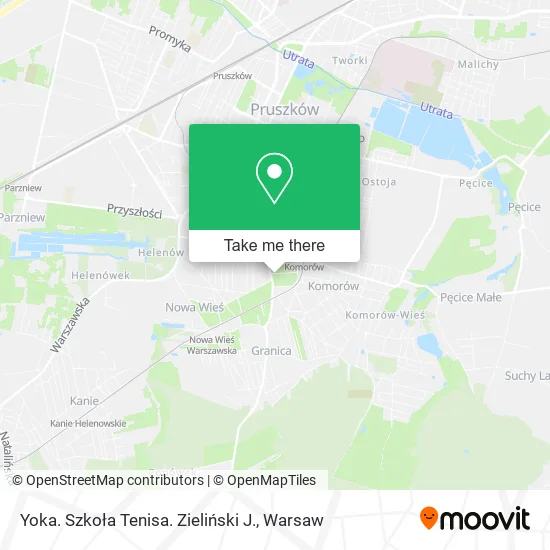 Yoka. Szkoła Tenisa. Zieliński J. map