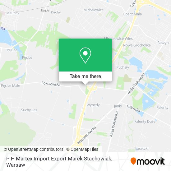 P H Martex Import Export Marek Stachowiak map