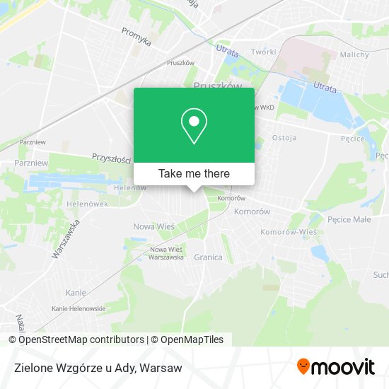 Zielone Wzgórze u Ady map