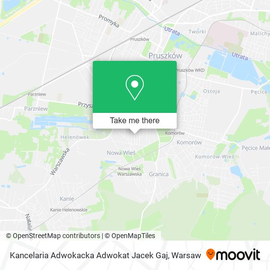 Kancelaria Adwokacka Adwokat Jacek Gaj map