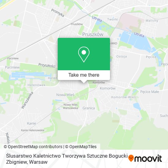 Ślusarstwo Kaletnictwo Tworzywa Sztuczne Bogucki Zbigniew map