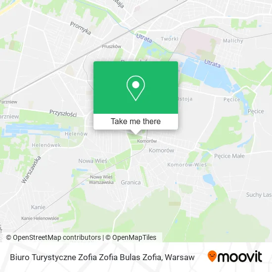 Карта Biuro Turystyczne Zofia Zofia Bulas Zofia