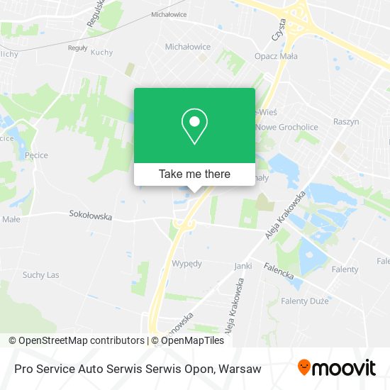 Pro Service Auto Serwis Serwis Opon map