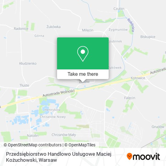 Przedsiębiorstwo Handlowo Usługowe Maciej Kożuchowski map