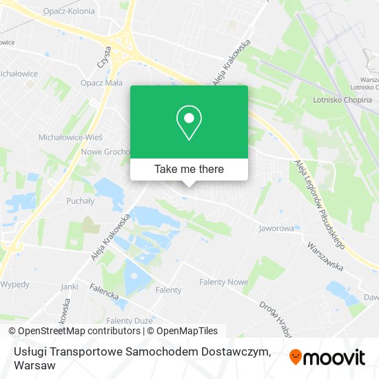 Usługi Transportowe Samochodem Dostawczym map