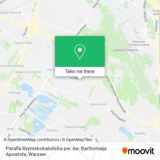 Parafia Rzymskokatolicka pw. św. Bartłomieja Apostoła map