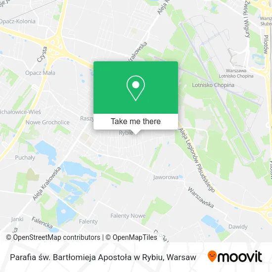 Карта Parafia św. Bartłomieja Apostoła w Rybiu