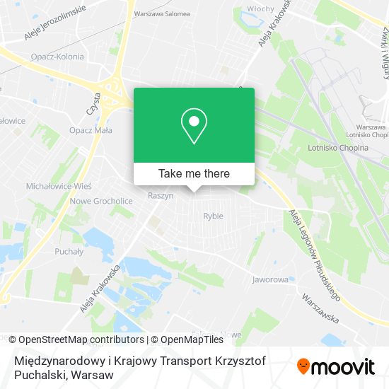 Międzynarodowy i Krajowy Transport Krzysztof Puchalski map