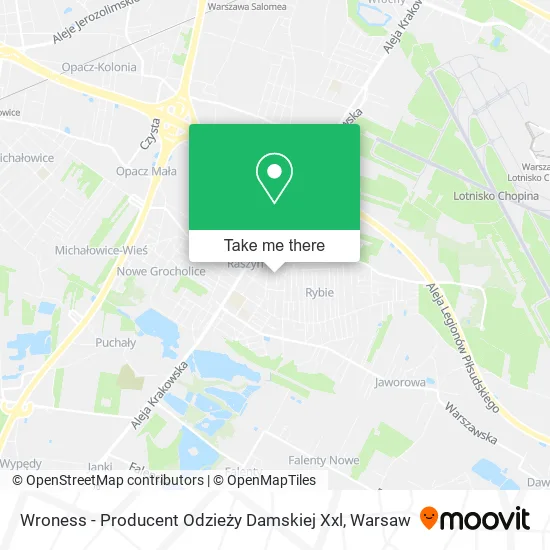 Карта Wroness - Producent Odzieży Damskiej Xxl