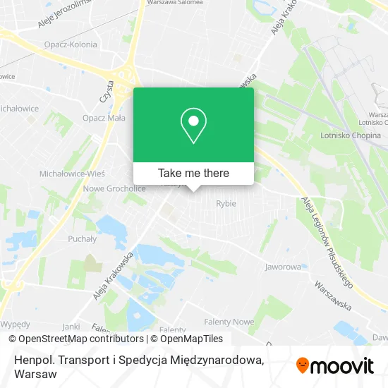 Карта Henpol. Transport i Spedycja Międzynarodowa