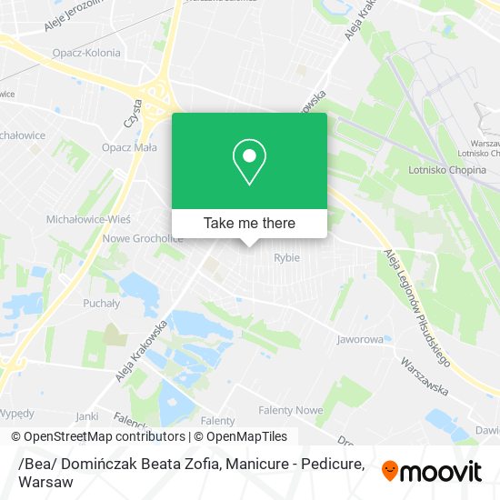 /Bea/ Domińczak Beata Zofia, Manicure - Pedicure map