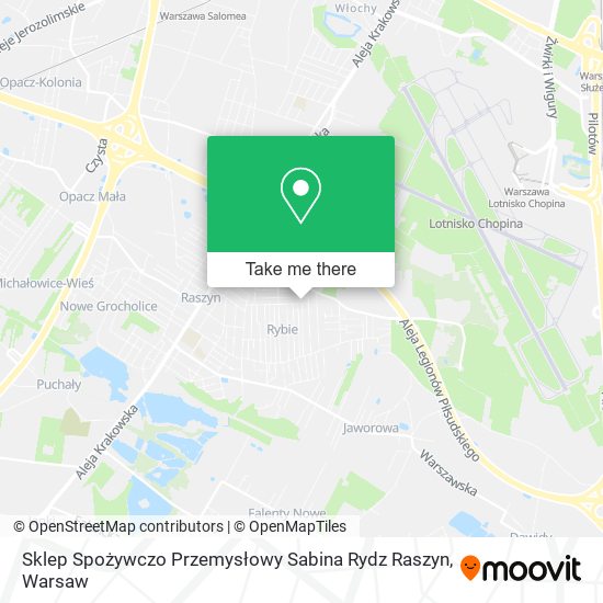 Sklep Spożywczo Przemysłowy Sabina Rydz Raszyn map