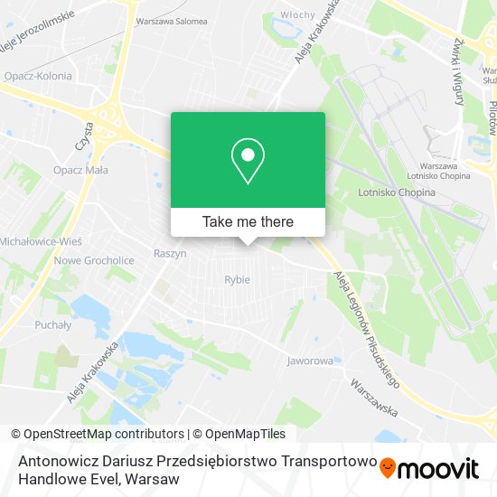 Antonowicz Dariusz Przedsiębiorstwo Transportowo Handlowe Evel map