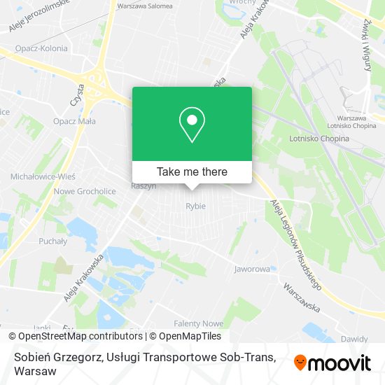 Sobień Grzegorz, Usługi Transportowe Sob-Trans map