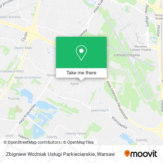 Zbigniew Woźniak Usługi Parkieciarskie map