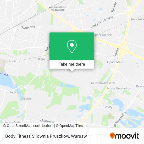 Body Fitness Siłownia Pruszków map