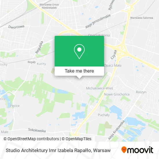 Карта Studio Architektury Imr Izabela Rapałło