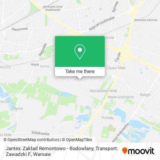 Карта Jantex. Zakład Remontowo - Budowlany, Transport. Zawadzki F.