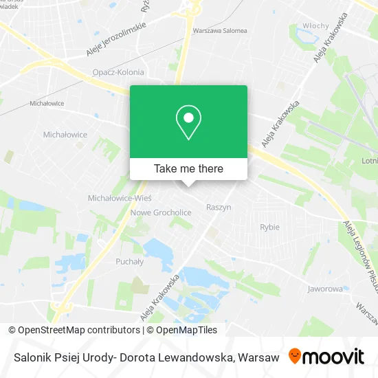 Salonik Psiej Urody- Dorota Lewandowska map
