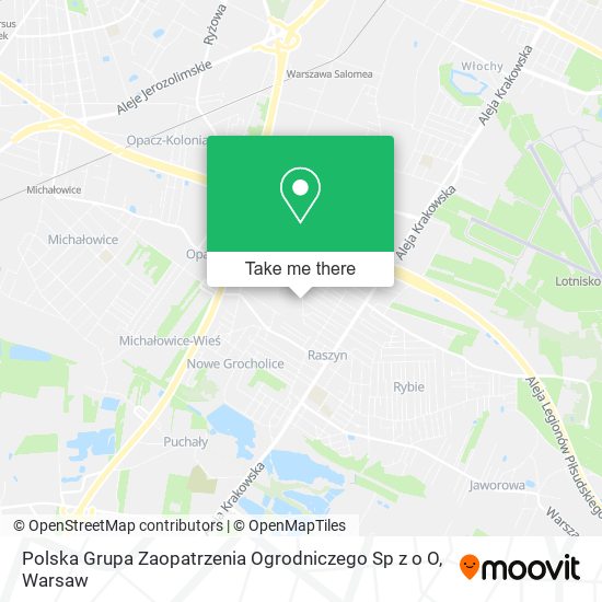 Polska Grupa Zaopatrzenia Ogrodniczego Sp z o O map